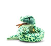 Steiff Serpiente de ginebra verde, 130 cm, suave y esponjosa serpiente, peluche para jugar y acurrucarse, de peluche suave para la piel del bebé, lavable a máquina