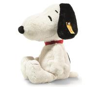 Steiff Peluche Snoopy, bonito peluche para niños, niñas y bebés a partir de 0 meses, Soft Cuddly Friends, 30 cm, blanco, 024702