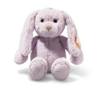 Steiff Tilda Conejo de peluche de 20 cm, color lila, con orejas caídas, suave y esponjoso para acurrucarse y jugar, para niñas y niños, lavable a máquina