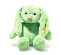 Steiff Tilda Conejo de peluche de 20 cm, color verde, con orejas caídas, suave y esponjoso para acurrucarse y jugar, para niñas y niños, lavable a máquina