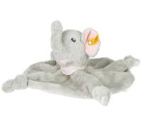 Steiff Trampili 241680 - Manta para bebé (28 cm, Suave y Lavable), diseño de Elefante, Color Gris y Rosa