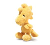 Steiff Woodstock 18 cm, Peluche de Peanuts, Snoppy & Friends, pájaro de Peluche Amarillo, Figura de cómic, Ojos Bordados, Pico Fino, de Peluche Suave, Lavable a máquina