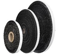 STEIGNER Banda de Fibra de Vidrio de Chimenea SKD03, 5 m, 10x2mm, Negro sellador resiste al calor hasta 550°C