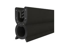 STEIGNER Junta de borde de goma protectora T-32 Negro 9x22 mm 3 m con Inserto Metálico Perfil de caucho Perfil de fijación Protección de borde Refuerzo de borde