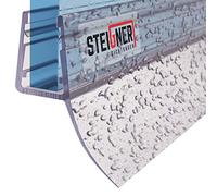 STEIGNER Junta de Ducha, Junta de Sellado, 100 cm, Espesor del Vidrio 6/7/8 mm, Junta Recta PVC, UK12