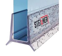 STEIGNER Junta de Ducha, Junta de Sellado, 120 cm, Espesor del Vidrio 5/6 mm, Junta Recta PVC, UK24-06