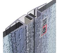 STEIGNER Junta de Ducha, Junta de Sellado, 181 cm, Espesor del Vidrio 6/7/8 mm, junta magnética 180 grados, UKM02, 2 piezas