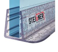 STEIGNER Junta de Ducha, Junta de Sellado, 190 cm, Espesor del Vidrio 6/7/8 mm, Junta Recta PVC, UK14