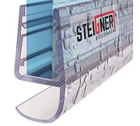 STEIGNER Junta de Ducha, Junta de Sellado, 60 cm, Espesor del Vidrio 5/6/7/8 mm, Junta Recta PVC, UK15