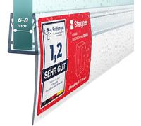 STEIGNER Junta mampara ducha 140 cm UK05 (1 ud.) - Junta vertical para ducha angular o pentagonal con puerta 6-8 mm - Color: transparente - Protección contra fugas, Acabado estético, Fácil instalación