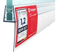 STEIGNER Junta mampara ducha 80 cm UK04 (1 ud.) - Junta vertical para ducha angular o pentagonal con puerta 3,5-5 mm - Color: transparente - Protección contra fugas, Ajuste perfecto, Fácil instalación