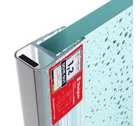 STEIGNER Junta mampara ducha imantada UKM02 201 cm (1 ud.) - Junta magnética para ducha angular, pentagonal, semicircular, empotradas o de cuarto de círculo con puerta 6-8 mm - Protección contra fugas