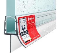 STEIGNER Junta mampara ducha UK03 70 cm (1 ud.) transparente - Junta vertical para ducha angular o pentagonal con puerta 6-8 mm - Protección contra fugas, Ajuste perfecto, Fácil instalación