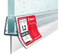 STEIGNER Junta mampara ducha UK13 200 cm (1 ud.) transparente - Junta vertical para ducha angular o pentagonal con puerta 3,5-5 mm - Protección contra fugas, Ajuste perfecto, Fácil instalación
