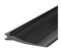 STEIGNER Junta para la Puerta de Garaje SBD03 Negra PVC 52x2 mm, 4,5 m