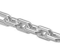 STEINBACHER© | cadena de acero inoxidable DIN 766, eslabón corto, Ø 10mm, V4A (precio por metro)