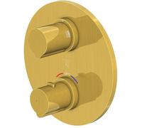 Steinberg 100 grifo de bañera y ducha empotrado con termostato oro 10041333BG