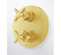 Steinberg 250 grifo de bañera y ducha empotrado con termostato oro 25041333BG
