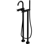 Steinberg 250 grifo de bañera y ducha en suelo negro 2501162S