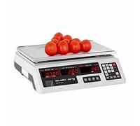 Steinberg Balanza De Control Báscula SBS-PW-402CR (Pesaje Hasta 40 kg, Precisión De 2 g, 7 Memorias, 34 x 23 x 0,6 cm)
