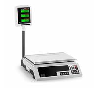 Steinberg Bascula De Control Balanza Digital SBS-PW-301CE (hasta 30 kg, Precisión 1 g, 2 Pantallas LCD, Plato De 34 x 23 cm)