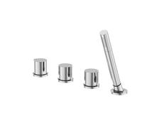 Steinberg Mezclador de bañera serie 260, aplicación con desagüe/desbordamiento, montaje en el borde de la bañera, 4 orificios, 2602480