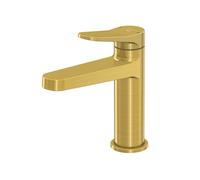 Steinberg Mezclador de lavabo serie 340, proyección de 126 mm, sin juego de desagüe, 3401010BG, Color: Oro cepillado