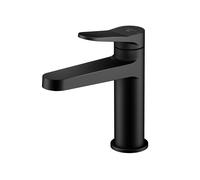Steinberg Mezclador de lavabo serie 340, proyección de 126 mm, sin juego de desagüe, 3401010S, Color: Negro Mate