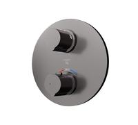 Steinberg Serie 100 Mezclador de ducha/bañera, conjunto listo para montar, empotrado, dos consumidores, 10041333BGM, Color: Metal cepillado