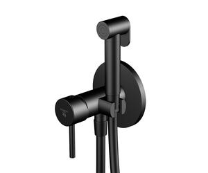 Steinberg Serie 100 Mezclador monomando con rociador de bidé, 1001350S, Color: Negro Mate