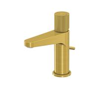 Steinberg Serie 171 Mezclador de lavabo, con juego de desagüe, proyección de 110 mm, 1711000BG, Color: Oro cepillado