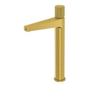 Steinberg Serie 171 Mezclador de lavabo, sin juego de desagüe, 165 mm de proyección, 1711700BG, Color: Oro cepillado