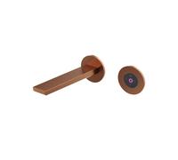 Steinberg Serie 260 mezclador mural para lavabo, control totalmente electrónico de volumen y temperatura, proyección 205mm, 2601814EBC, Color: cobre cepillado