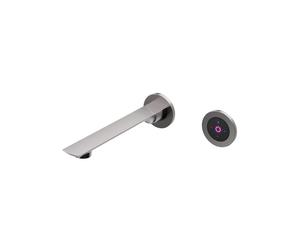 Steinberg Serie 290 Griferías murales totalmente electrónicas, con control de volumen y temperatura, proyección 207mm, 2901814EBGM, Color: Metal cepillado