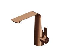 Steinberg Serie 290 Mezclador monomando de lavabo, con cartucho cerámico, con juego de desagüe, proyección 150mm, 2901000BC, Color: cobre cepillado