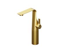 Steinberg Serie 290 Mezclador monomando de lavabo, con cartucho cerámico, sin juego de desagüe, proyección 150mm, altura 305mm, 2901700BG, Color: Oro cepillado
