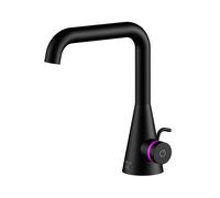 Steinberg Serie 310 Iconic mezclador de lavabo electrónico, con juego de desagüe, proyección 152mm, 3101000S, Color: negro mate