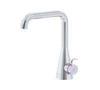 Steinberg Serie 310 Iconic mezclador de lavabo electrónico, con juego de desagüe, proyección 152mm, 3101000, Color: cromado