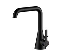 Steinberg Serie 315 mezclador monomando de lavabo, con juego de desagüe, proyección 152mm, altura 221mm, 3151000S, Color: negro mate