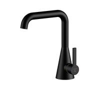 Steinberg Serie 315 mezclador monomando de lavabo, sin juego de desagüe, proyección 152mm, altura 221mm, 3151010S, Color: negro mate