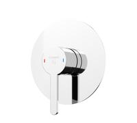 Steinberg Serie 341 Kit de montaje completo, para mezclador monomando de ducha, con placa de cubierta ø 135mm, 34122503, Color: cromado