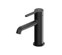 Steinberg Serie 341 Mezclador monomando de lavabo con cartucho cerámico, sin juego de desagüe, 122 mm de proyección, 3411010S, Color: Negro mate