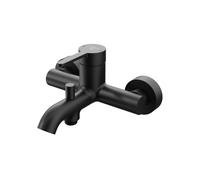 Steinberg Serie 341 Mezclador monomando visto, para bañera, con desviador automático, proyección 158mm, 3411100S, Color: Negro mate