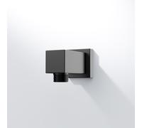 Steinberg Serie 342 codo de conexión de ducha, 1/2\", 3421660S, Color: negro mate