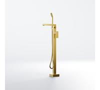 Steinberg Serie 342 Mezclador de bañera, independiente, altura 875mm, proyección 210mm, 3421163BG, Color: Oro cepillado