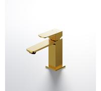 Steinberg Serie 342 Mezclador de lavabo, sin juego de desagüe, proyección 120 mm, 3421010BG, Color: Oro cepillado