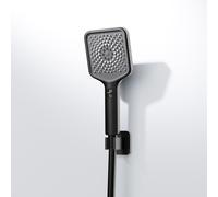 Steinberg Serie 342 set de teleducha, teleducha ajustable de 3 vías, 3421626S, Color: negro mate