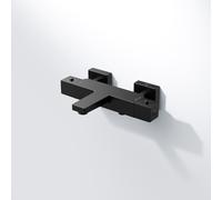 Steinberg Serie 342 Termostato de superficie, para bañeras, proyección 176mm, 3423100S, Color: negro mate