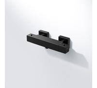 Steinberg Serie 342 Termostato de superficie, para duchas, 3423200S, Color: negro mate