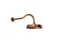 Steinberg Serie 350 conjunto de ducha de techo, redondo, con. brazo de ducha, montaje en pared, 0, 3501680BC, Color: cobre cepillado